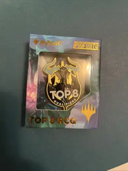 MTG Magic the Gathering RCQ Top 8 Nicol Bolas Pinfinity pin new in box - Image 1