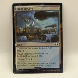 Magic The Gathering Tranquil Cove 303 Surge Foil Warhammer 40k Commander MTG - Image 5