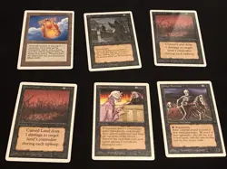 Mtg Unlimited Black Card Lot-43 Cards Demonic Attorney,Kormus Bell. Played - Image 2