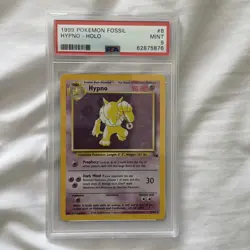 Hypno Holo 8/62 Fossil Pokemon PSA 9 - Image 1