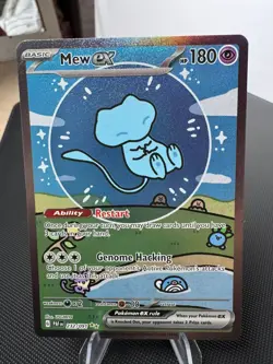 Pokemon TCG Mew Ex 232/091 Paldean Fates Special Illustration Rare Bubble Mew NM - Image 1