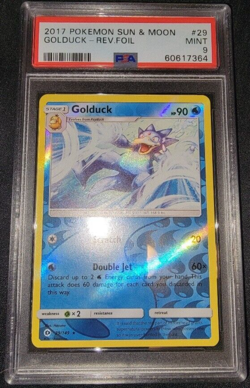 Reverse Holo Foil Golduck # 29/149 Sun & Moon Base Set Pokemon PSA 9 MINT - Image 1