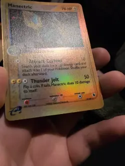 Pokemon Manectric, Ruby & Sapphire 9/109, Reverse Holo Rare, LP - Image 3