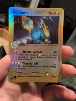 Pokemon Manectric, Ruby & Sapphire 9/109, Reverse Holo Rare, LP - Image 4
