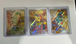 Pokemon TCG: Set of 3 First Partner Illustration Collection Series 2 In Hand! - Image 1