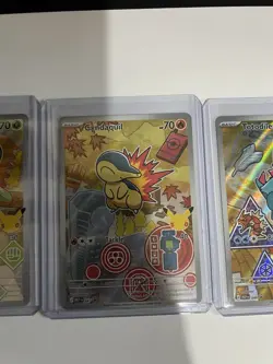 Pokemon TCG: Set of 3 First Partner Illustration Collection Series 2 In Hand! - Image 3