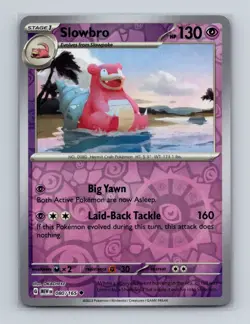 Slowbro 080 2023 Pokemon Scarlet & Violet MEW 151 Reverse Holo Card NM+ - Image 1