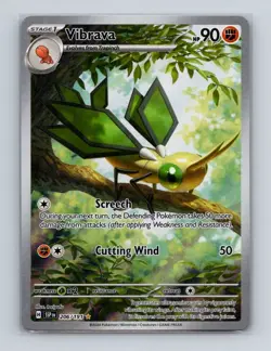 Vibrava 206 2024 Pokemon Surging Sparks Illustration Rare Card NM+ (b) - Image 1
