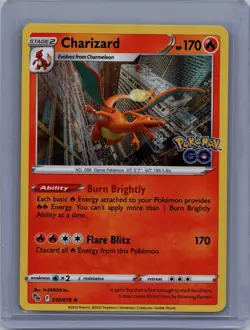 2022 Pokemon CHARIZARD #010/078 Pokemon GO Holo Rare English - Image 1