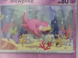 Pokemon TCG Slowpoke 057/142 S&V - Stellar Crown Reverse Holo Common - Image 3