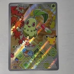 Pokemon TCG- Chikorita - 046 - ME: Mega Evolution Promo (MEP) Illustration Promo - Image 1