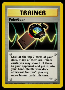 Pokemon Card - PokeGear Neo Genesis 88/111 Rare - Image 1