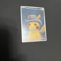 2023 Pokemon X Van Gogh Pikachu With Grey Felt Hat Black Star Promo #085 - Image 2