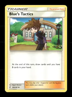 Blue's Tactics 188/236 Unified Minds NM/M Pokemon - Image 1