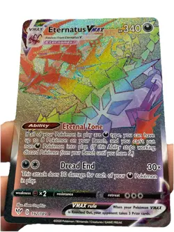 Eternatus VMAX Rainbow Rare 192/189 Darkness Ablaze Secret Rare NM Pokemon Card - Image 1