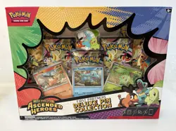 Pokemon Mega Evolution Ascended Heroes Deluxe Pin Collection 5 Boosters - New - Image 1