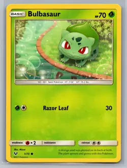 Bulbasaur Shining Legends #1/73 Common Pokemon Card - Image 1