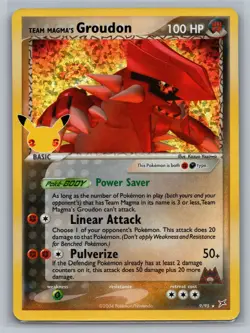 Team Magma's Groudon Celebrations: Classic Collection #9/95 Holo Pokemon Card - Image 1