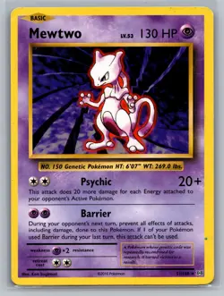 Mewtwo XY - Evolutions #51/108 Rare Pokemon Card - Image 1