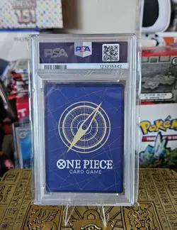 2025 One Piece Eb02-Extra Booster #045 Trafalgar Law Alternate Art PSA 10 - Image 2