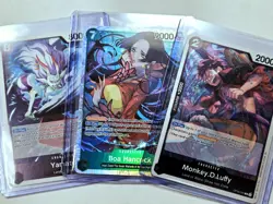 2026 One Piece LOT Boa Hancock SR Monkey D. Luffy Yamato OP16 Time Of Battle NM - Image 1