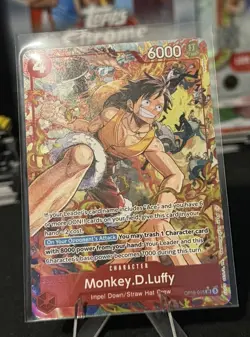 Monkey D. Luffy Alternate Art OP16-015 SR One Piece Time of Battle Eng Parallel - Image 1