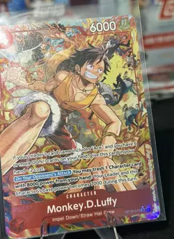 Monkey D. Luffy Alternate Art OP16-015 SR One Piece Time of Battle Eng Parallel - Image 3