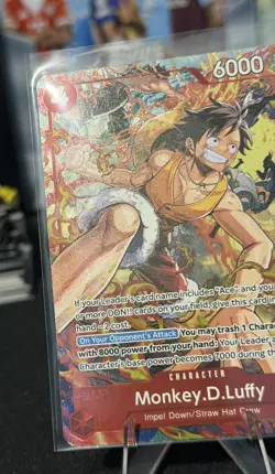 Monkey D. Luffy Alternate Art OP16-015 SR One Piece Time of Battle Eng Parallel - Image 4