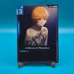 A Show of Resolve - Gundam Card Game #GD01-100 - NM / Mint Uncommon Single - Image 1