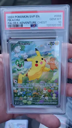 Pikachu 088 Sv: Scarlet & Violet Promo Cards Holo PSA 10 - Image 1