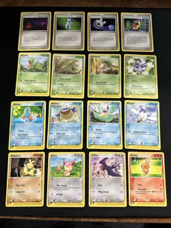 Pokemon TCG 2003 Ruby And Sapphire Regular Pokemon Cards lot of 16 NM E-Readers - Image 1