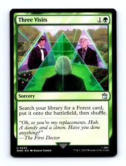 #235 2023 Doctor Who Three Visits Uncommon - Image 1