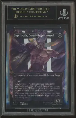 2025 MTG Final Fantasy Borderless Surge Foil #0527 Sephiroth BGS 10 BLACK LABEL - Image 2