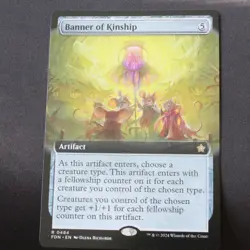 Banner of Kinship (Extended Art) MTG Foundations Rare 484 NM - Image 1