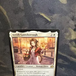 MTG Magic The Gathering Aerith Gainsborough FIN Rare Cleric Final Fantasy - Image 4