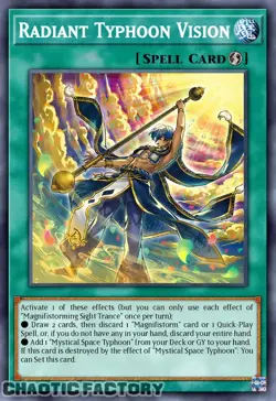 YUGIOH DOOD-EN063 Radiant Typhoon Vision Common 1st Edition NM - Image 1