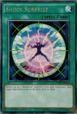 HSRD-EN012 SHOCK SURPRISE RARE 1ST EDITION YuGiOh CARD - Image 1