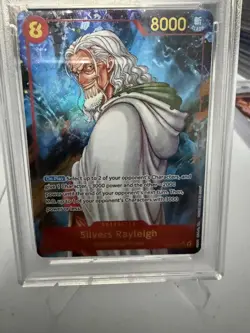 2024 One Piece OP08 EN Silvers Rayleigh Alternate Art PSA 10 - Image 3