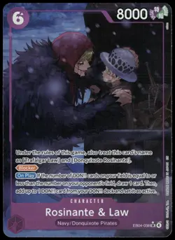 One Piece CCG The Azure Sea's Seven Rosinante & Law EB04-038 - Image 1