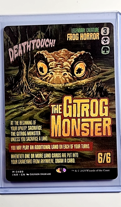 2025 MTG Magic the Gathering Innistrad Remastered Poster #489 The Gitrog Monster - Image 1