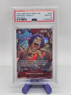 PSA 10 One Piece TCG PRB-01 Emporio Ivankov Holofoil - Image 1