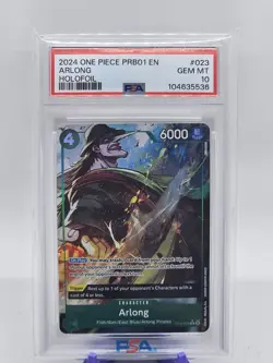 PSA 10 One Piece TCG PRB-01 Arlong Holofoil - Image 1