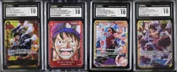 4 CGC 10 2025 One Piece JPN Monkey D.Luffy OP11-118 OP10-118 P-022 EB02-061 - Image 1