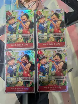 Ace & Sabo & Luffy | Playset Of 4 | OP13-007 SR | English | One Piece TCG - Image 1