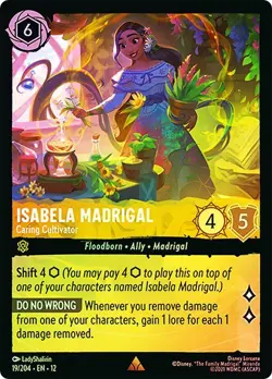 Cold Foil ISABELA MADRIGAL CARING CULTIVATOR 1x Rare Disney Lorcana NM - Image 1
