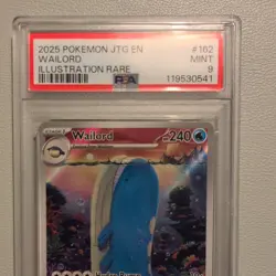 Wailord 162/159 PSA 9 Journey Together Illustration Rare Pokemon TCG - Image 2