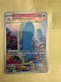 Pokemon TCG - Wailord - Journey Together - 162/159 - Illustration Rare - Image 1