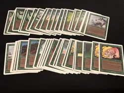 Mtg Unlimited Green Lot-41 Cars Gaea’s Liege,Cockatrice. Played - Image 1