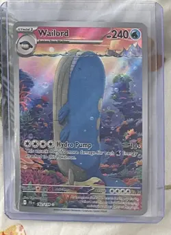 Wailord 162/159 - 🌊 Journey Together Illustration Rare Pokemon TCG 🖤 - LP - Image 1