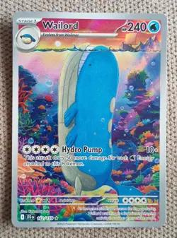 Wailord 162/159 - Journey Together Illustration Rare - Pokemon Tcg - Near Mint - Image 1
